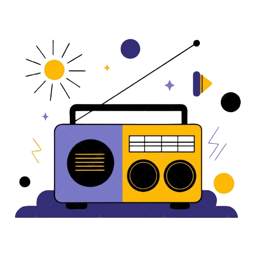 Radio streaming illustration